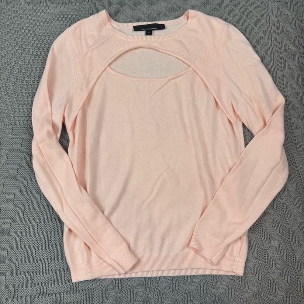 White House Black Market Light Pink Cashmere Blend Sweater ~ Small